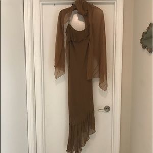 Silk spaghetti strap dress